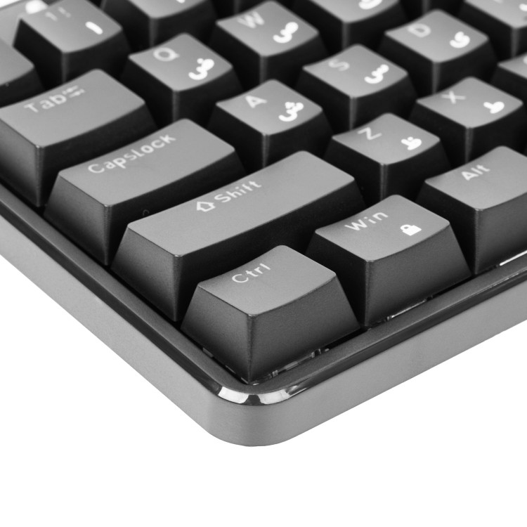 کیبورد گیمینگ مکانیکال گرین مدل GK801-RGB با سوئیچ آبی، فرم Tenkeyless، نورپردازی RGB با 18 جلوه، کابل USB Type-C با روکش بافتهشده، پایههای قابل تنظیم و ضدلغزش، قابلیت Anti-Ghosting و کلیدهای میانبر مالتیمدیا