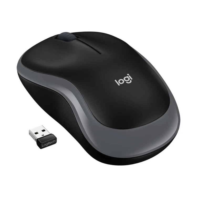 ماوس بیسیم لاجیتک مدل M185 مشکی به همراه دانگل USB