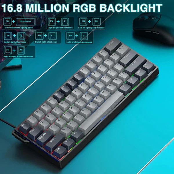 کیبورد گیمینگ آئولا مدل WIN60 HE Pro