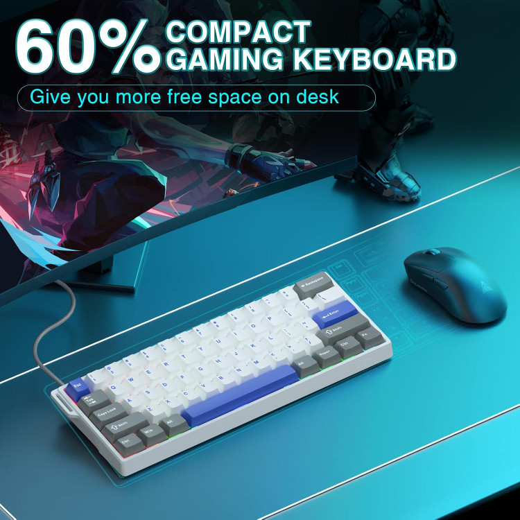 کیبورد گیمینگ آئولا مدل WIN60 HE MAX