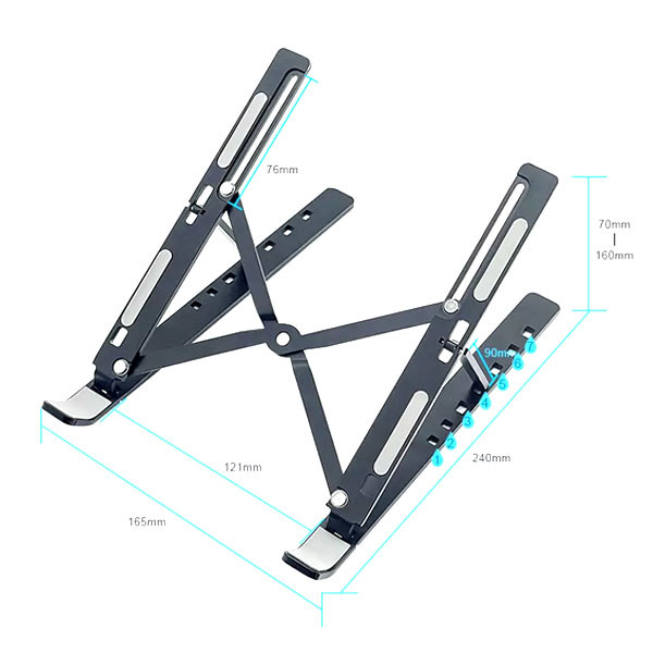 پایه نگهدارنده لپ تاپ فلزی