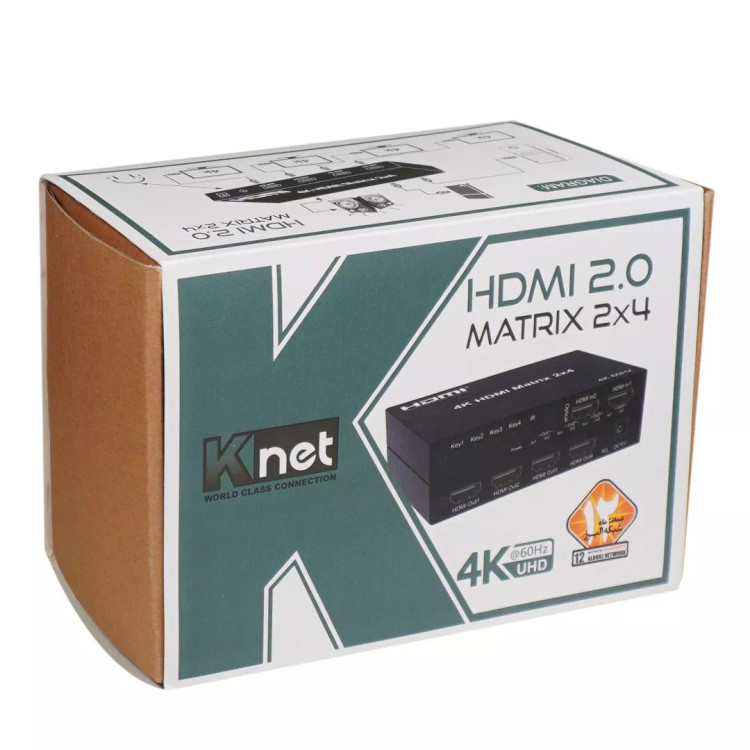 ماتریکس 2 در 4 HDMI کی نت K-M24